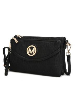 Mkf Collection By Mia K Women's Multi Compartments Becky M Signature Crossbody-Wristlet