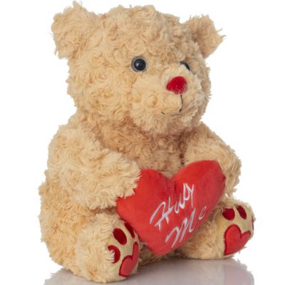 Big Mo's Toys Valentine's Plush Brown Teddy Bear - Hug Me Love Heart Dirty Talking Funny Farting Stuffed Animal