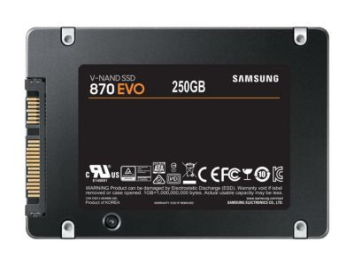 Samsung 870 Evo Sata Ssd 250Gb 2.5â Internal Solid State Hard Drive, 77E250B/am