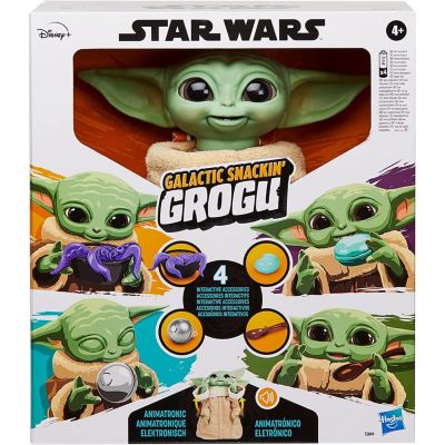 Hasbro Star Wars The Mandalorian Galactic Snackin' Grogu Animatronic Toy