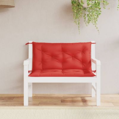 Vidaxl Garden Bench Cushions 2Pcs Red 39.4""x19.7""x2.8"" Oxford Fabric