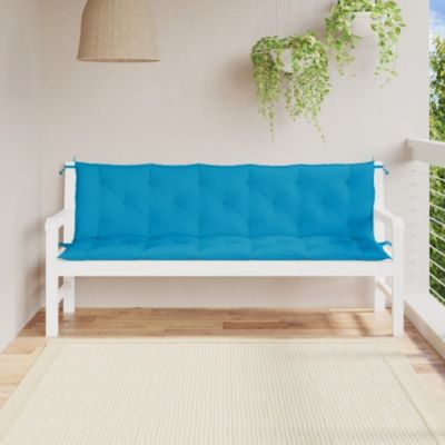 Vidaxl Garden Bench Cushions 2Pcs Light Blue 70.9""x19.7""x2.8"" Oxford Fabric