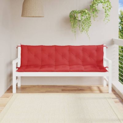 Vidaxl Garden Bench Cushions 2Pcs Red 70.9""x19.7""x2.8"" Oxford Fabric -  8720286187456