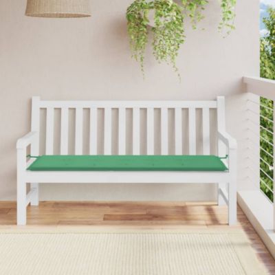 Vidaxl Garden Bench Cushion Green 59.1""x19.7""x1.2"" Oxford Fabric