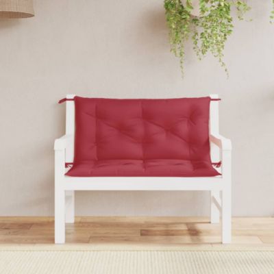 Vidaxl Garden Bench Cushion Wine Red 39.4"" Oxford Fabric