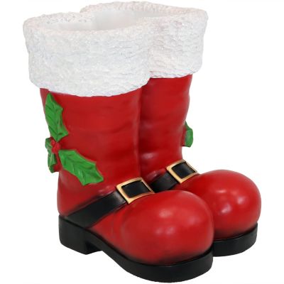 Sunnydaze Decor Sunnydaze Santa Boots Indoor/outdoor Christmas Statue - 13 In