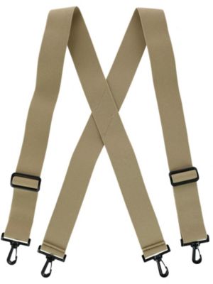 TopTie Men's Solid Suspenders Elastic 3/4 Inch X Back Adjustable  Suspenders-Black at  Men's Clothing store: Apparel Suspenders