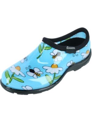 Sloggers Women's Bumble Bee And Flower Print Rain And Garden Shoes