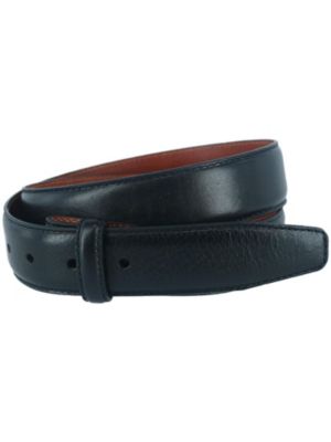 Trafalgar Men's Pebble Grain Leather 35Mm Harness Belt Strap