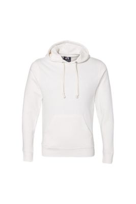 J. America Men's Triblend Fleece Hooded Sweatshirt, White, Xxl