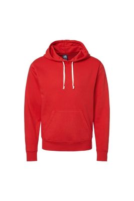 J. America Men's Triblend Fleece Hooded Sweatshirt, Red, Medium