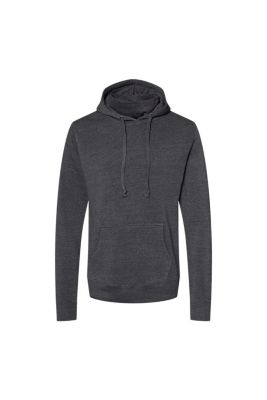 J. America Men's Gaiter Fleece Hooded Sweatshirt, Black, Medium