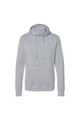 J. America Men's Gaiter Fleece Hooded Sweatshirt, Grey, Medium