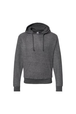 J. America Men's Flip Side Fleece Hooded Sweatshirt, Grey, 3X