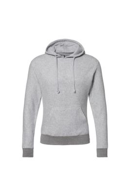 J. America Men's Flip Side Fleece Hooded Sweatshirt, Grey, X-Large