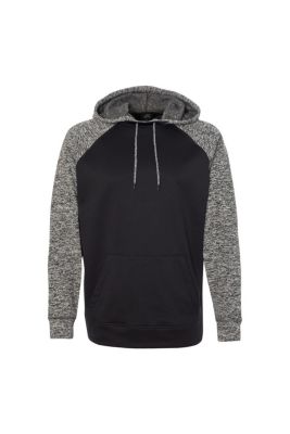 J. America Men's Colorblocked Cosmic Fleece Hooded Sweatshirt, Grey, 3X