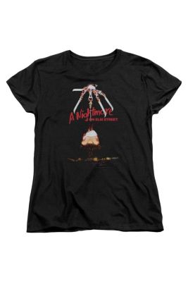 Nightmare On Elm Street Alternate Poster Short Sleeve Women's Tee / T-Shirt