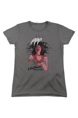 Nightmare On Elm Street Illustrated European Poster Short Sleeve Women's Tee / T-Shirt