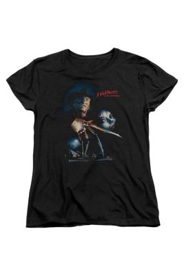 Nightmare On Elm Street Elm Street Poster Short Sleeve Women's Tee / T-Shirt