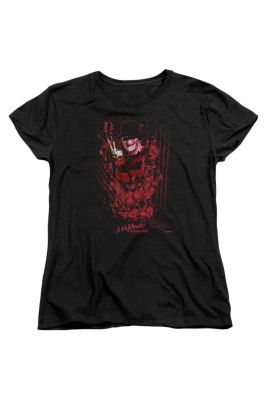 Nightmare On Elm Street One Two Freddys Coming For You Short Sleeve Women's Tee / T-Shirt