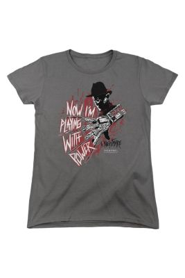 Nightmare On Elm Street Playing With Power Short Sleeve Women's Tee / T-Shirt