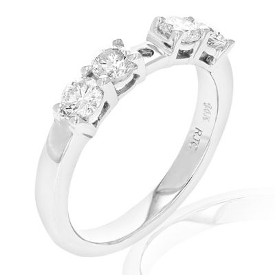 Vir Jewels 0.80 Cttw Semi Mount Diamond Engagement Ring 14K White Gold Round Bridal Size 7