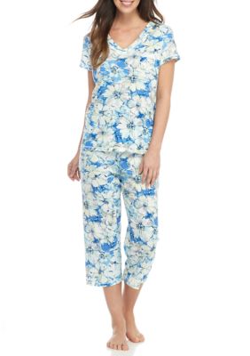 Miss Elaine Cottonessa Capri Pajama Set | Belk