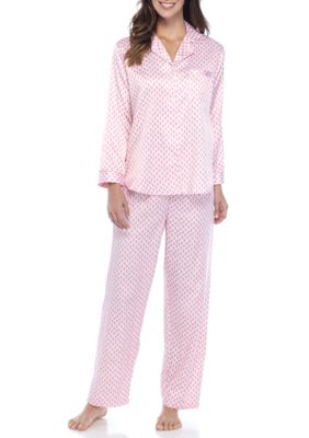 Miss Elaine Long Sleeve Printed Pajama Set | belk