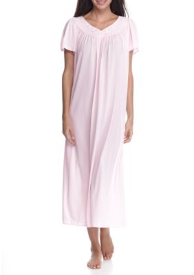 Miss Elaine Tricot Flutter Sleeve Long Nightgown | belk