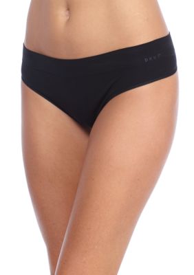 Buy DKNY women seamless litewear thong underwear black Online