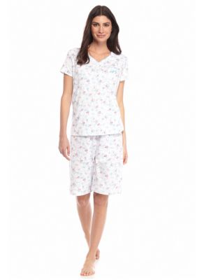 Karen Neuburger Short Sleeve Bermuda Pajama Set - Belk.com