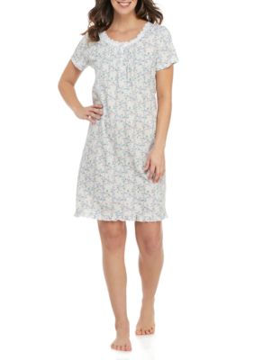 Kim Rogers® Short Sleeve Floral Sleep Gown | belk