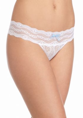 Sexy Gray/White Lace Thong Size 1X New/Tags from Belk's Reg. Pr. $12