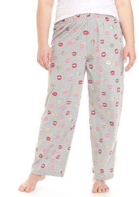 HUE® Plus Size Shut Up & Kiss Pajama Pants | belk