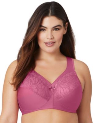 Bramour by Glamorise Women's Full Figure Plus Size Underwire Front