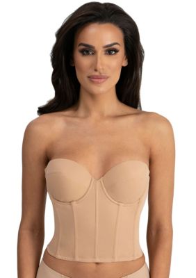 PARFAIT Elissa Women's Full Figure Convertible Full Coverage Strapless Nude  Wired Bra Style P5011-Pearl White-40F at  Women's Clothing store