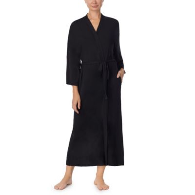 Sanctuary Women's Three-Quarter Sleeve Long Wrap Robe