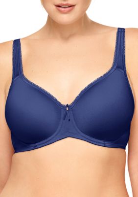 WACOAL 34D #853192 BASIC BEAUTY UNDERWIRE SPACER T-SHIRT BRA, PATRIOT BLUE,  NWT