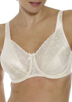 PLAYTEX 4422 Signature Florals Mother of Pearl Unlined Underwire Bra Size  40C White - $26 New With Tags - From Beadsatbp