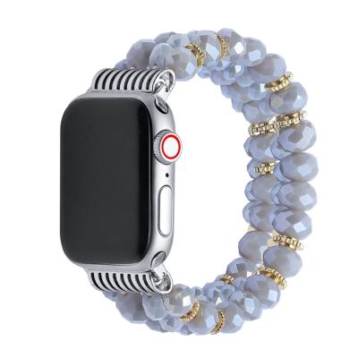 Posh Tech Demi Purple Beaded Bracelet Band For Apple Watch Se & Series 7/6/5/4/3/2/1 - Size 42Mm/44Mm/45Mm