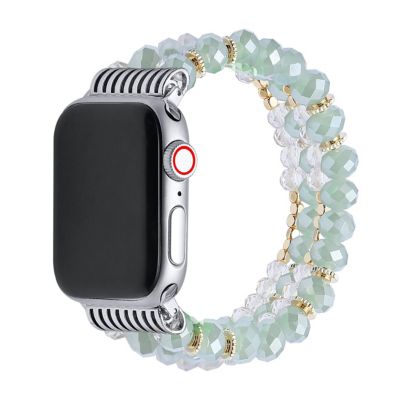 Posh Tech Demi Mint Beaded Bracelet Band For Apple Watch Se & Series 7/6/5/4/3/2/1 - Size 42Mm/44Mm/45Mm
