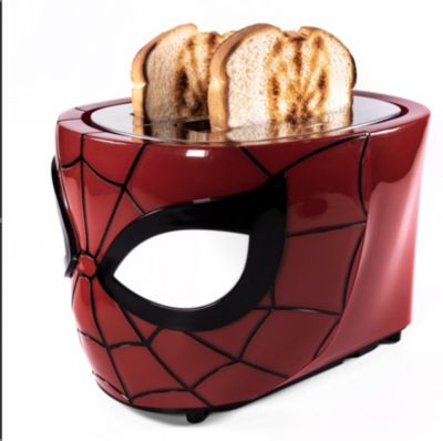 Uncanny Brands MarvelâS Spider-Man Deluxe Toaster â Toasts SpideyâS Mask On Your Bread