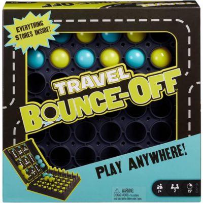 Mattel Games Travel Bounce-Off Portable Kids Game For 5 Year Olds And Up Multicolor
