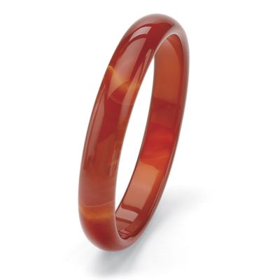 Palmbeach Jewelry Genuine Red Agate Bangle Bracelet 8.5