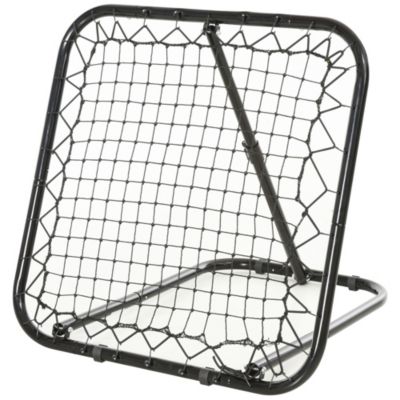 Soozier 3' X 3' Angle Adjustable Soccer Rebounder Goal Net With Quick Folding Design Portable Training Goal With Sturdy Metal Tube Without Assembly