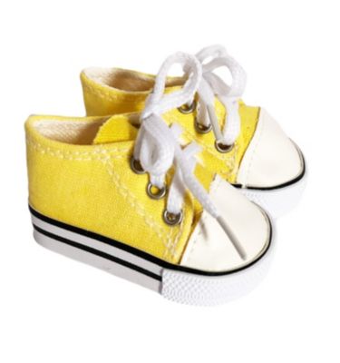 American Creations Yellow Canvas Sneakers Fits 18 Inch Girl Dolls And Kennedy And Friends Dolls