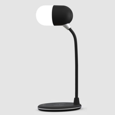 Zunammy 3 In 1 Led Desk Lamp Wireless Charging With Bluetooth Hd Music Speaker - Black