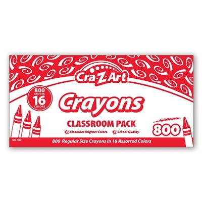 Cra-Z-Art 800ct Multicolor Regular Crayons Classroom Pack