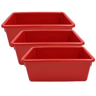Jonti-Craft Cubbie Tray, Red, Pack Of 3 Per Bn