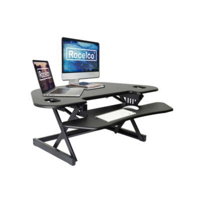 Rocelco 46"" Height Adjustable Corner Standing Desk